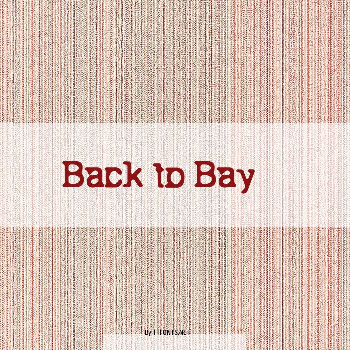Back to Bay 6 example